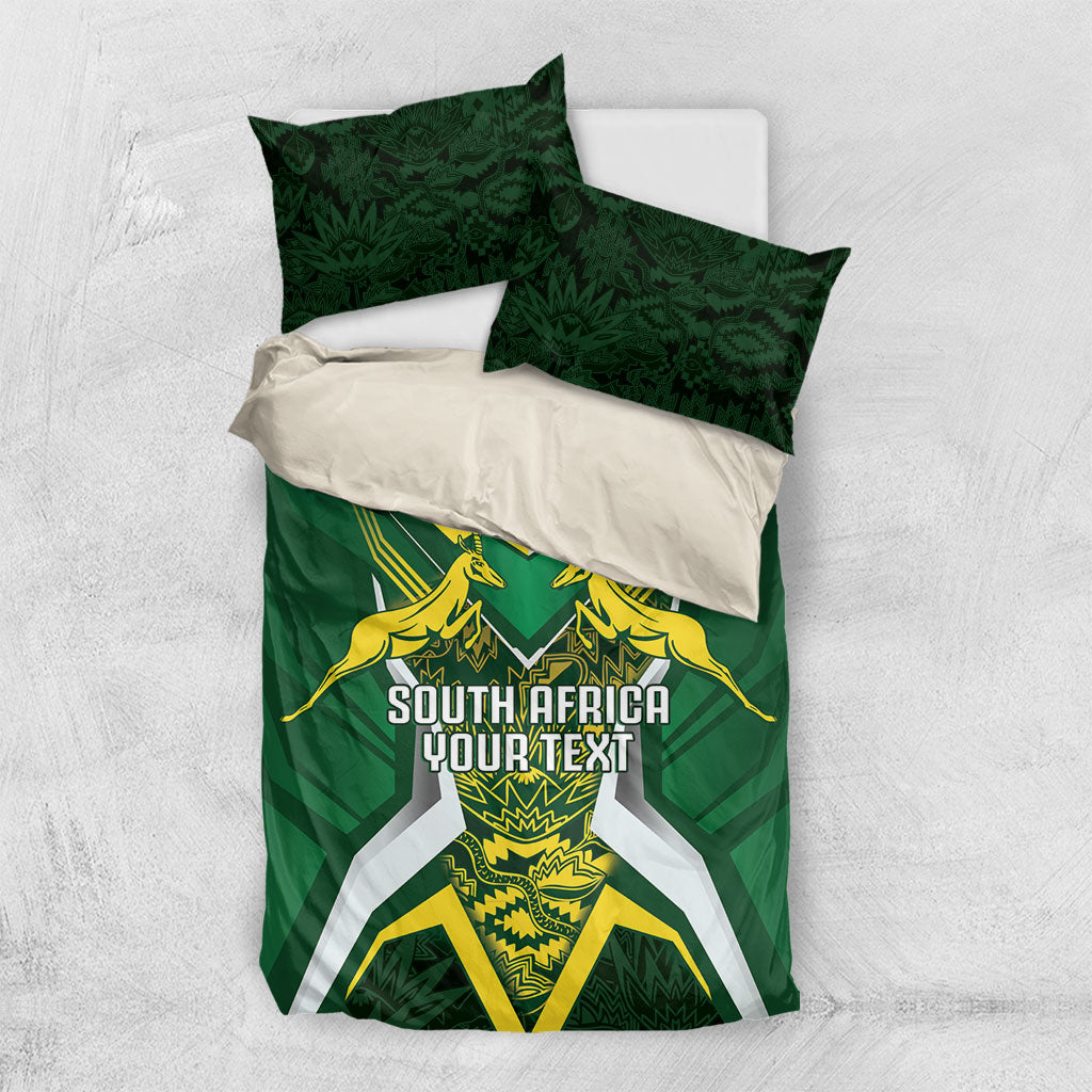 South Africa Springbok Custom Bedding Set Rugby se Grootste Wedywering