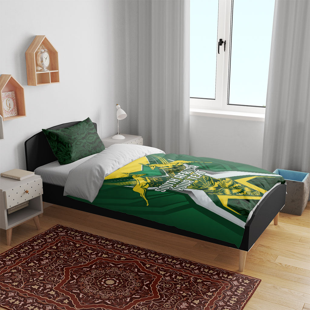 South Africa Springbok Custom Bedding Set Rugby se Grootste Wedywering