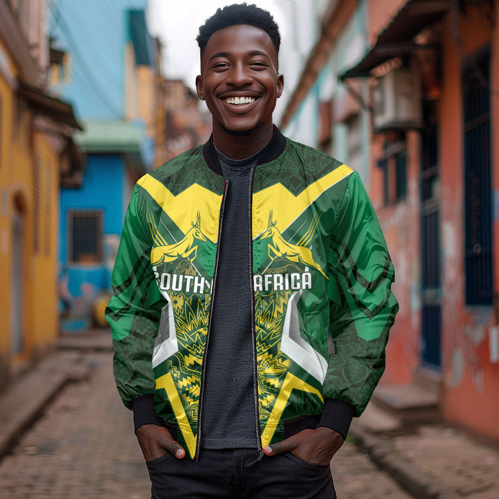 South Africa Springbok Custom Bomber Jacket Rugby se Grootste Wedywering