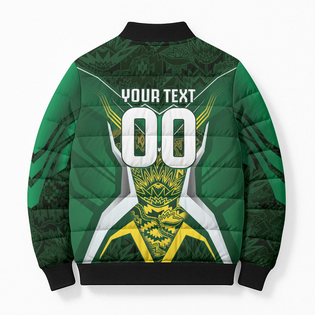 South Africa Springbok Custom Bomber Puffer Jacket Rugby se Grootste Wedywering