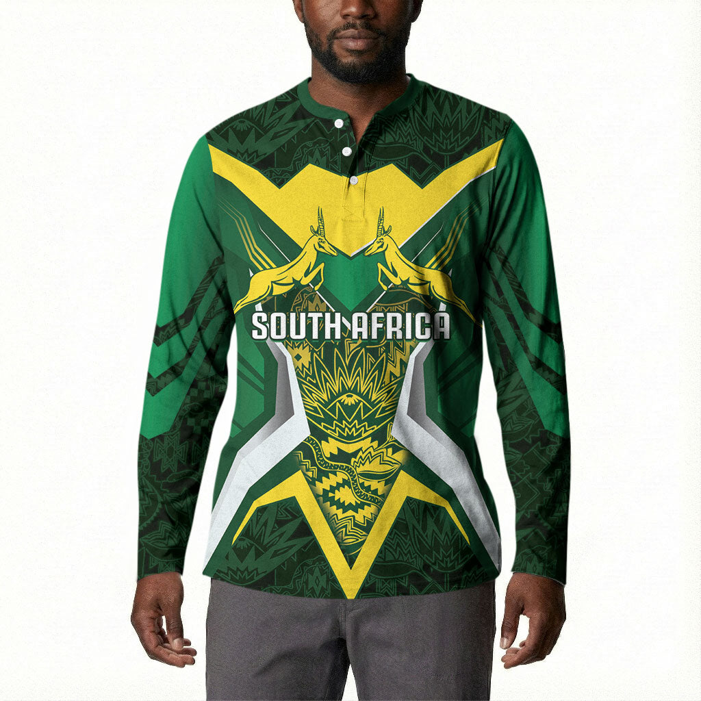 South Africa Springbok Custom Button Sweatshirt Rugby se Grootste Wedywering