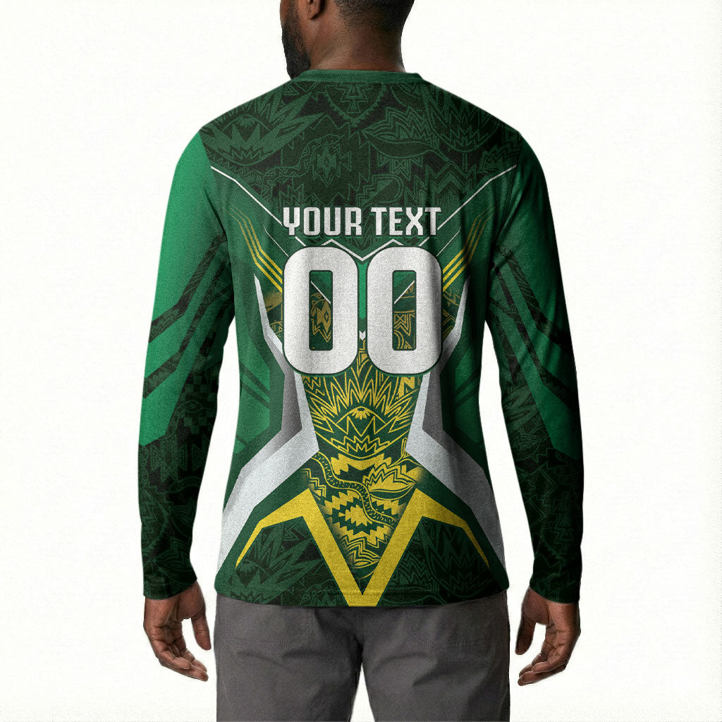 South Africa Springbok Custom Button Sweatshirt Rugby se Grootste Wedywering