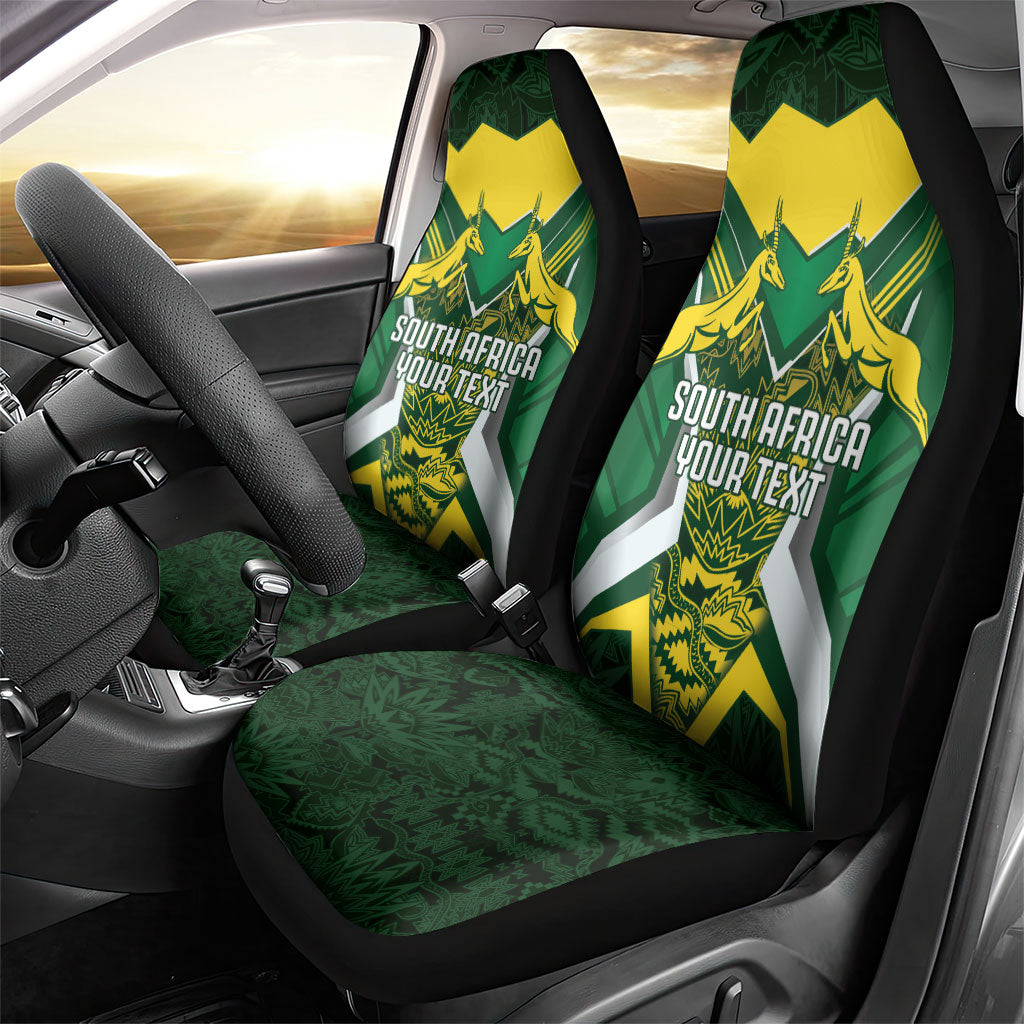 South Africa Springbok Custom Car Seat Cover Rugby se Grootste Wedywering