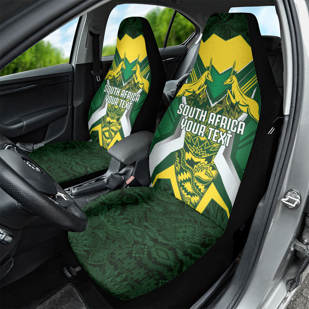 South Africa Springbok Custom Car Seat Cover Rugby se Grootste Wedywering