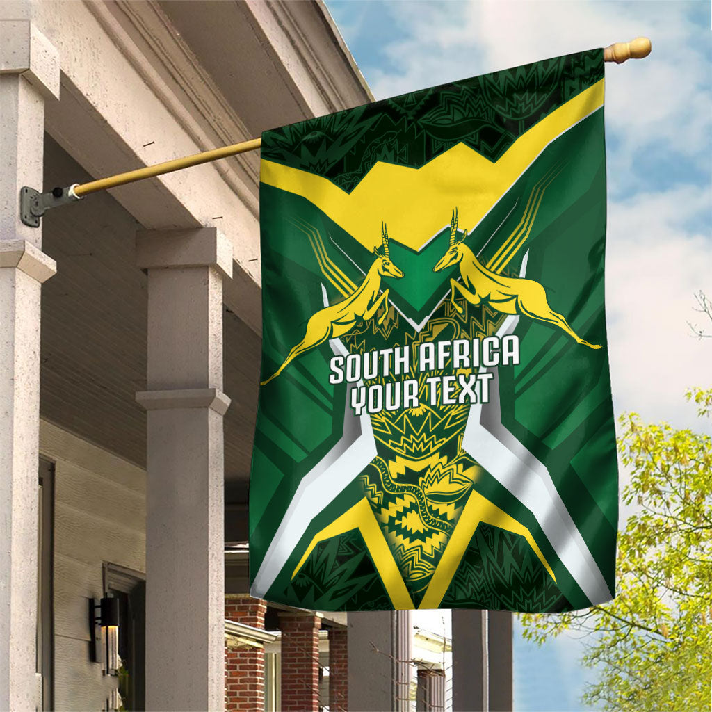 South Africa Springbok Custom Garden Flag Rugby se Grootste Wedywering