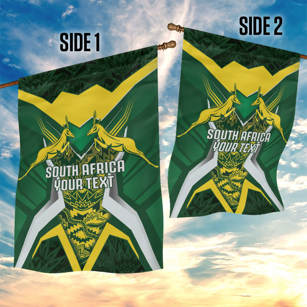 South Africa Springbok Custom Garden Flag Rugby se Grootste Wedywering