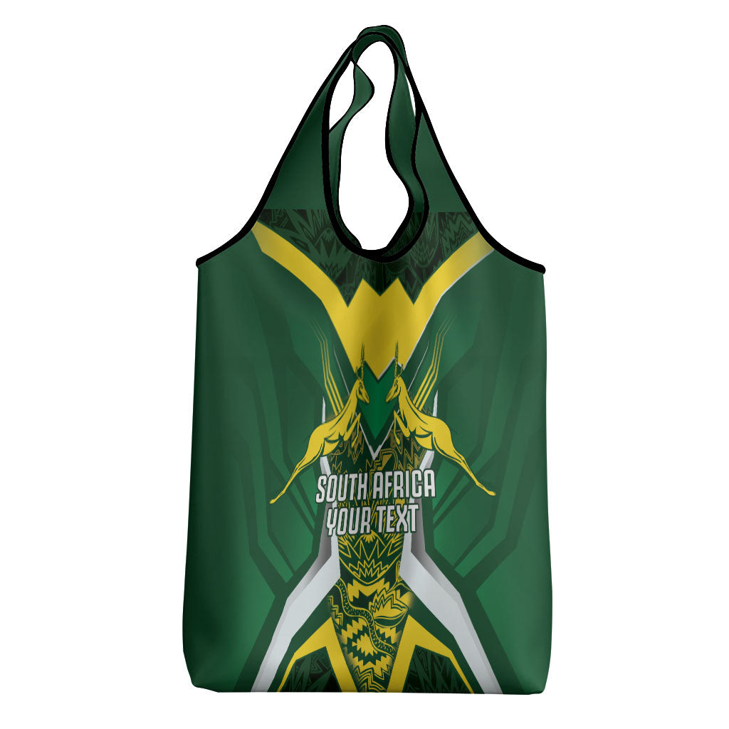 South Africa Springbok Custom Grocery Bag Rugby se Grootste Wedywering