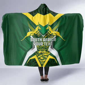 South Africa Springbok Custom Hooded Blanket Rugby se Grootste Wedywering