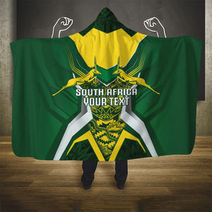 South Africa Springbok Custom Hooded Blanket Rugby se Grootste Wedywering