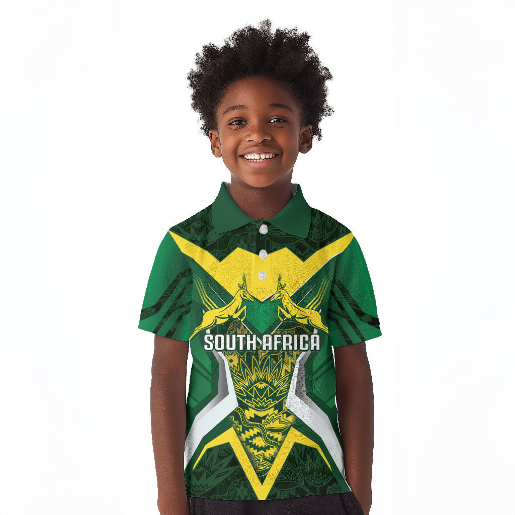 South Africa Springbok Custom Kid Polo Shirt Rugby se Grootste Wedywering