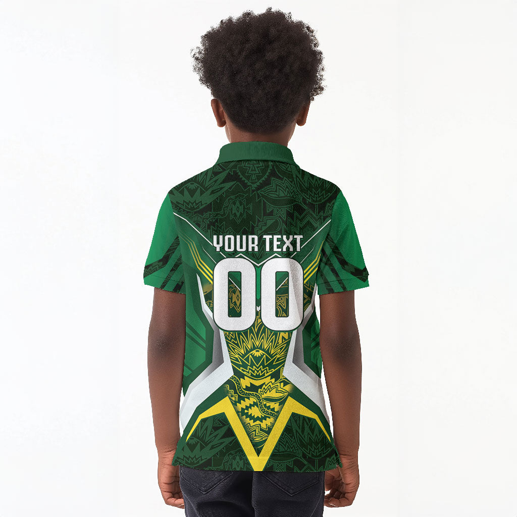 South Africa Springbok Custom Kid Polo Shirt Rugby se Grootste Wedywering