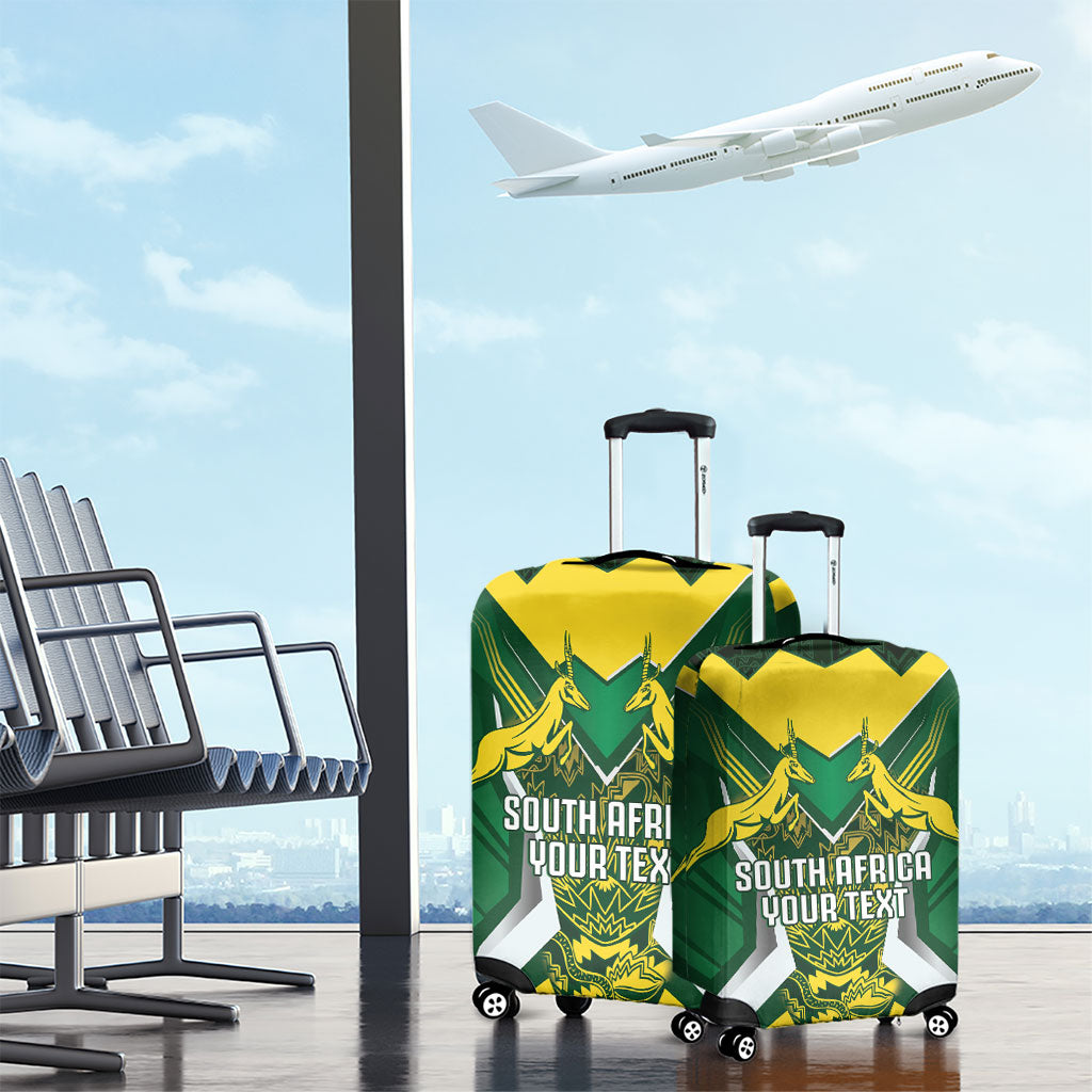 South Africa Springbok Custom Luggage Cover Rugby se Grootste Wedywering