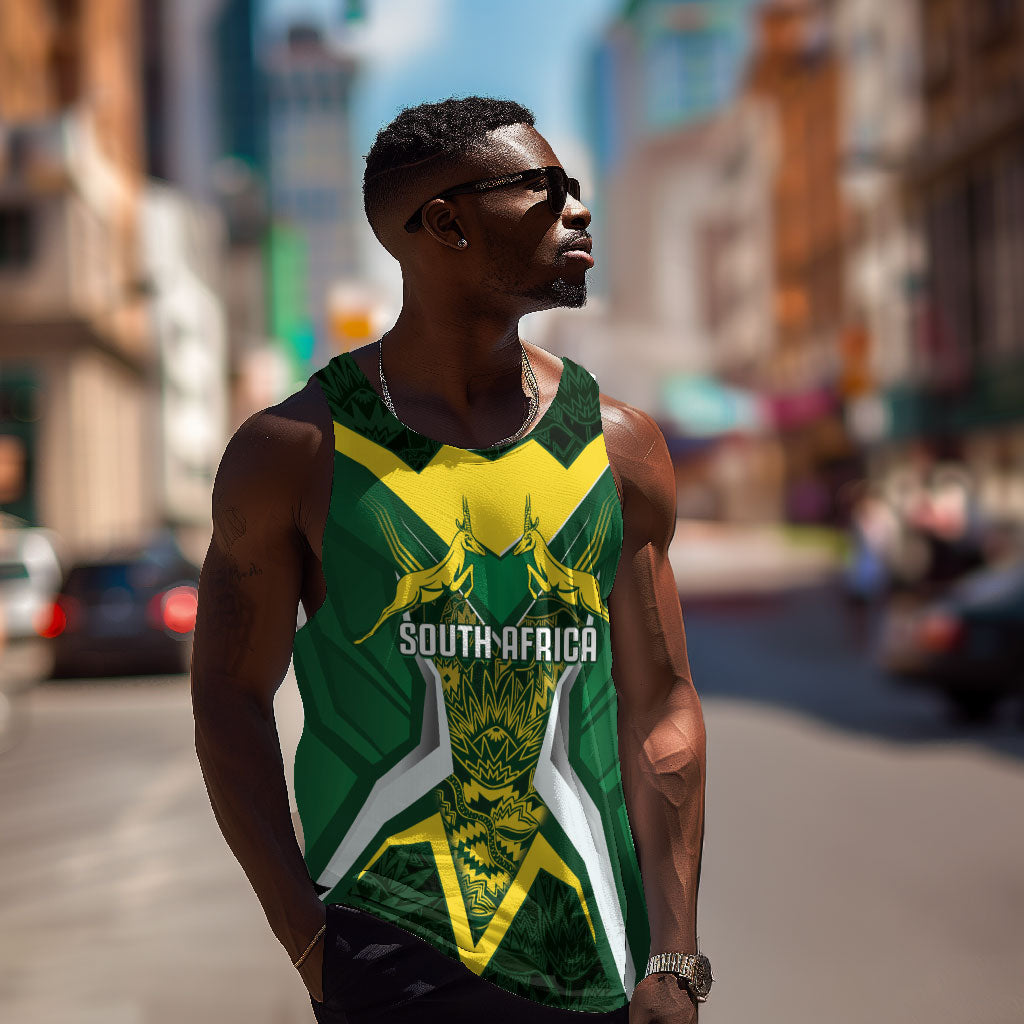 South Africa Springbok Custom Men Tank Top Rugby se Grootste Wedywering