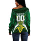 South Africa Springbok Custom Off Shoulder Sweater Rugby se Grootste Wedywering