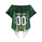 South Africa Springbok Custom Off Shoulder Wrap Waist Top Rugby se Grootste Wedywering