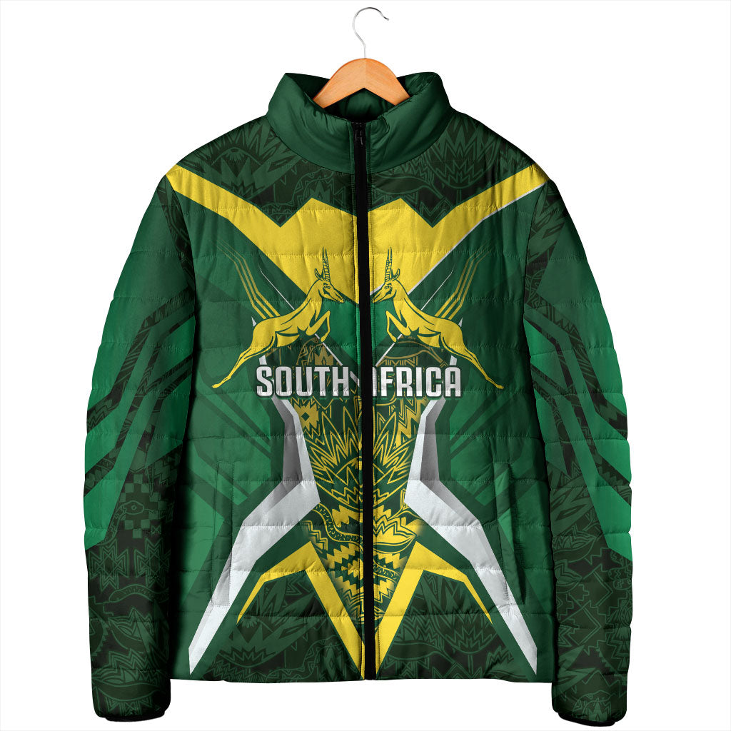 South Africa Springbok Custom Padded Jacket Rugby se Grootste Wedywering