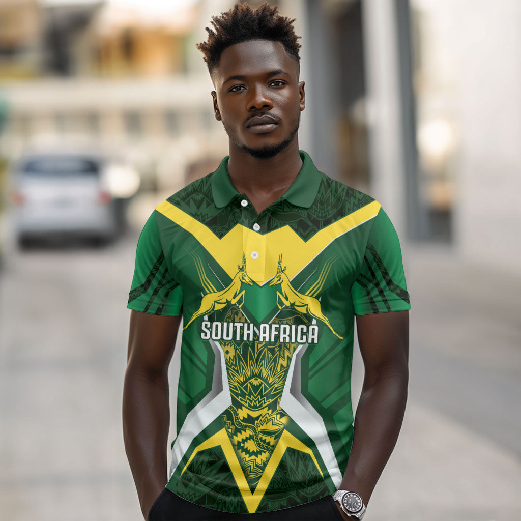 South Africa Springbok Custom Polo Shirt Rugby se Grootste Wedywering