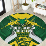 South Africa Springbok Custom Round Carpet Rugby se Grootste Wedywering