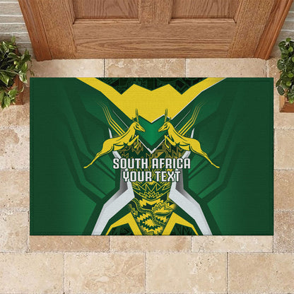 South Africa Springbok Custom Rubber Doormat Rugby se Grootste Wedywering
