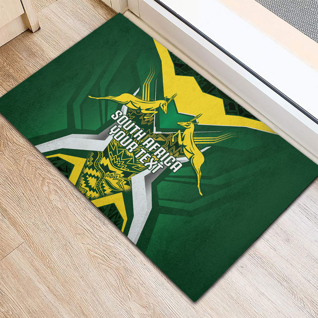 South Africa Springbok Custom Rubber Doormat Rugby se Grootste Wedywering