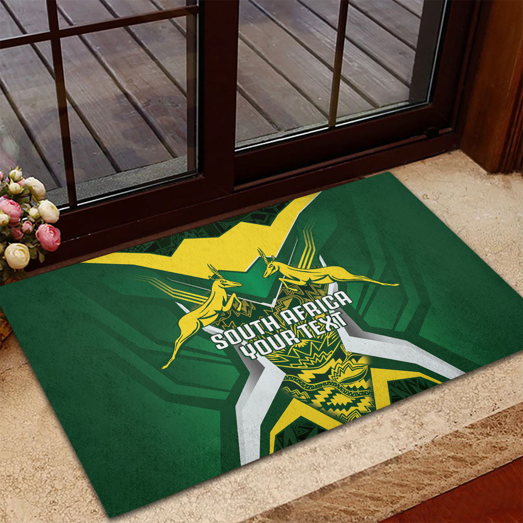 South Africa Springbok Custom Rubber Doormat Rugby se Grootste Wedywering