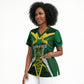 South Africa Springbok Custom Scrub Top Rugby se Grootste Wedywering