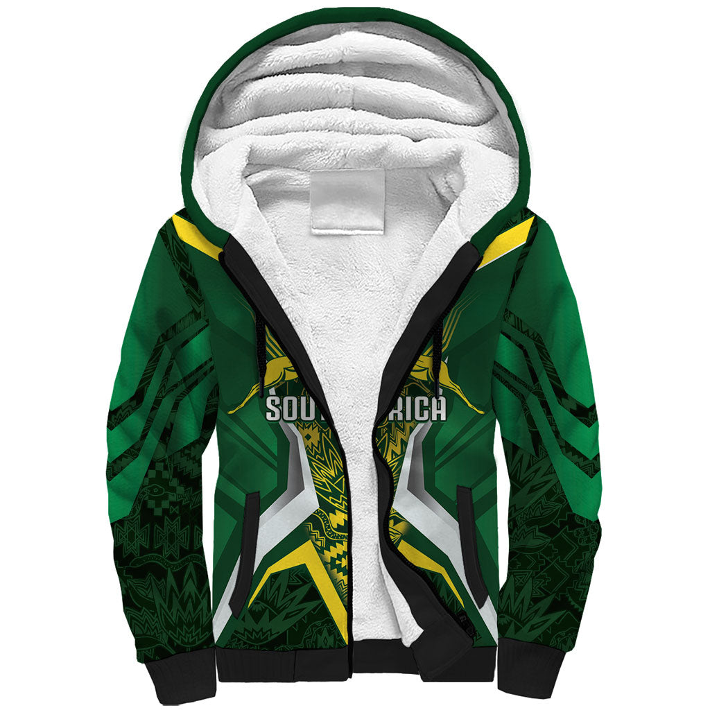 South Africa Springbok Custom Sherpa Hoodie Rugby se Grootste Wedywering