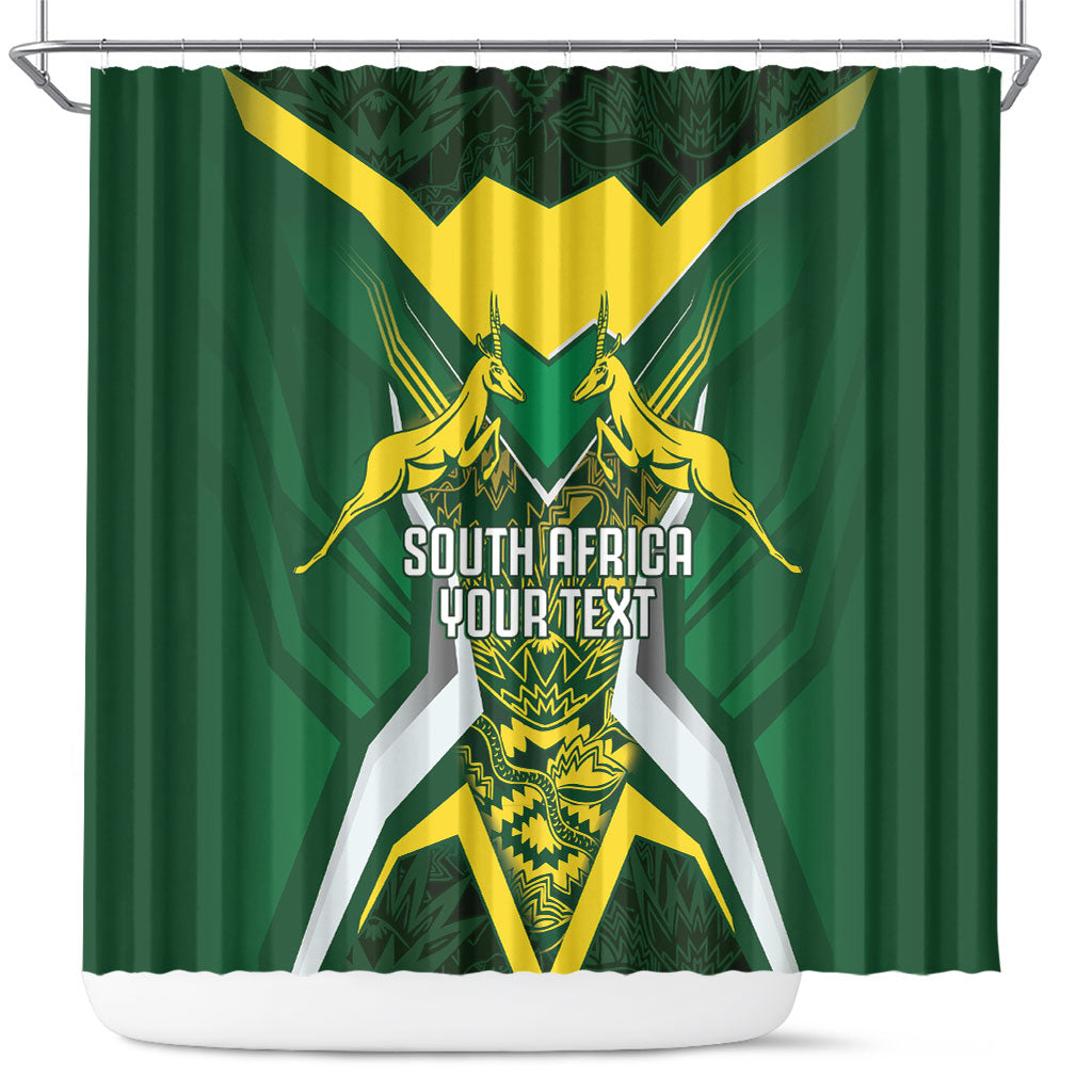 South Africa Springbok Custom Shower Curtain Rugby se Grootste Wedywering