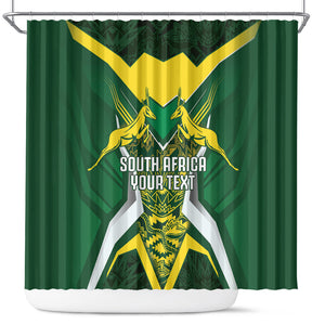 South Africa Springbok Custom Shower Curtain Rugby se Grootste Wedywering