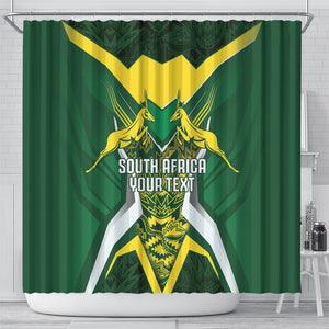 South Africa Springbok Custom Shower Curtain Rugby se Grootste Wedywering
