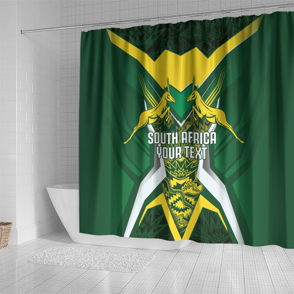 South Africa Springbok Custom Shower Curtain Rugby se Grootste Wedywering