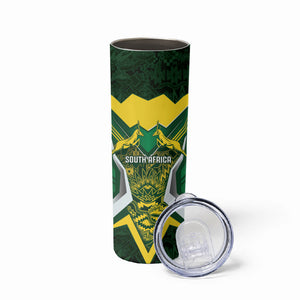 South Africa Springbok Custom Skinny Tumbler Rugby se Grootste Wedywering