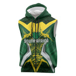 South Africa Springbok Custom Sleeveless Zip Hoodie Rugby se Grootste Wedywering