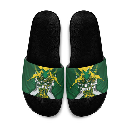 South Africa Springbok Custom Slide Sandals Rugby se Grootste Wedywering