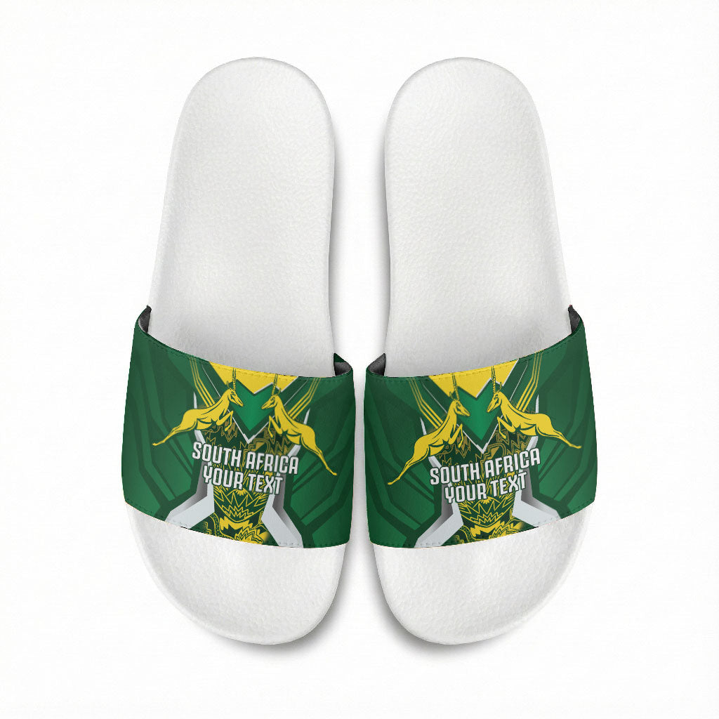 South Africa Springbok Custom Slide Sandals Rugby se Grootste Wedywering