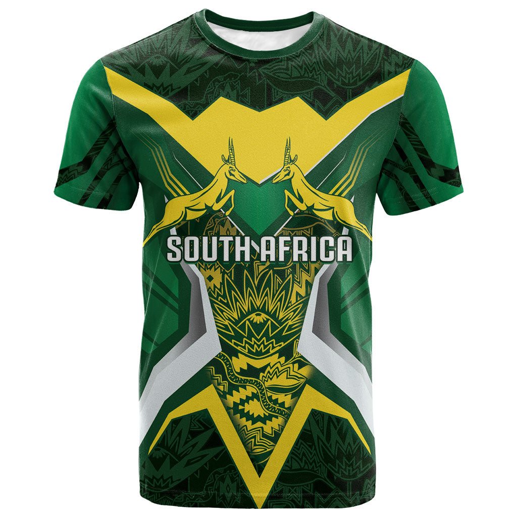 South Africa Springbok Custom T shirt Rugby se Grootste Wedywering