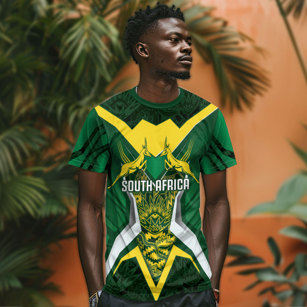 South Africa Springbok Custom T shirt Rugby se Grootste Wedywering