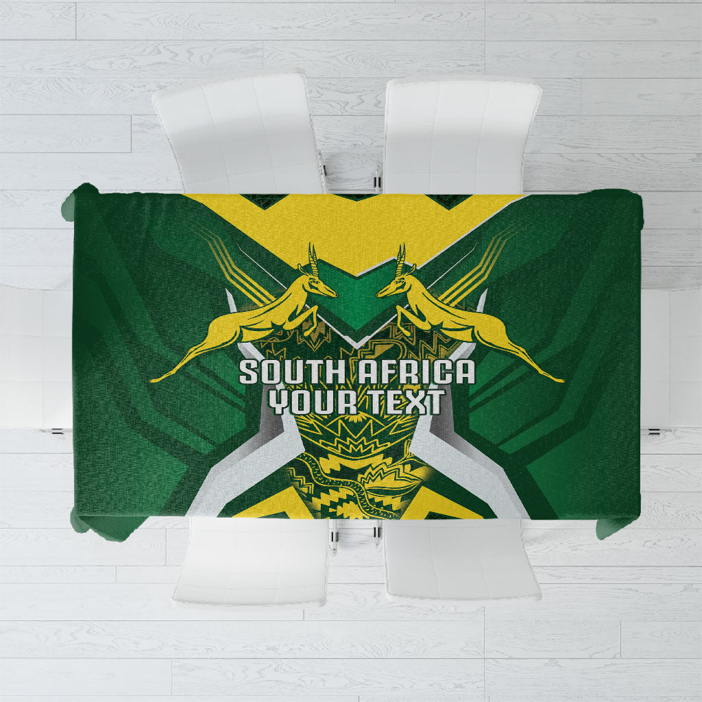 South Africa Springbok Custom Tablecloth Rugby se Grootste Wedywering