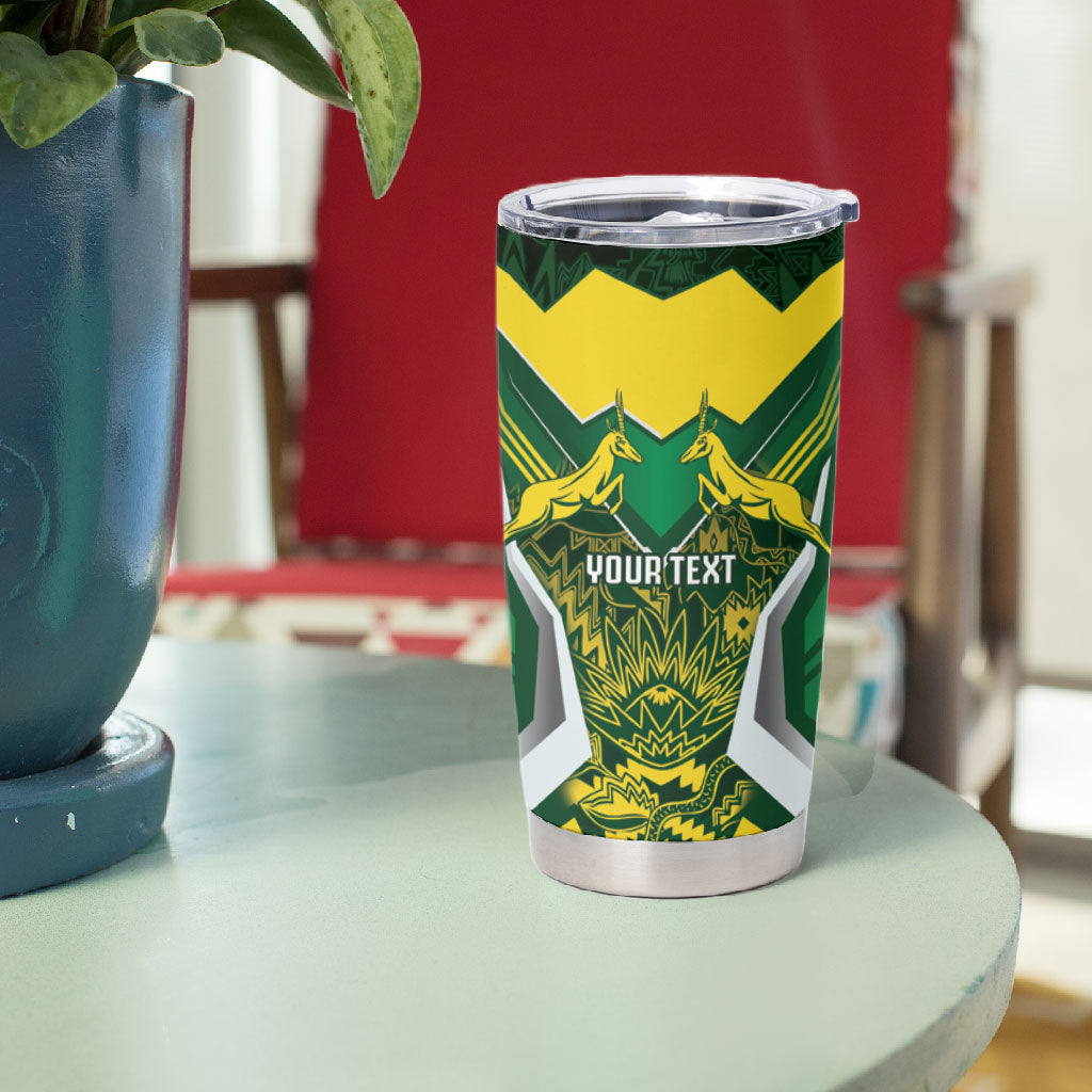 South Africa Springbok Custom Tumbler Cup Rugby se Grootste Wedywering