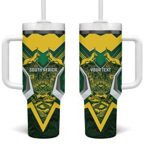 South Africa Springbok Custom Tumbler With Handle Rugby se Grootste Wedywering