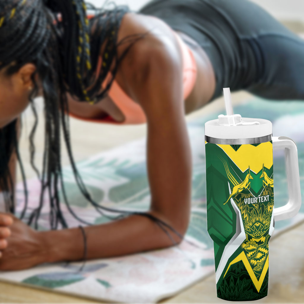South Africa Springbok Custom Tumbler With Handle Rugby se Grootste Wedywering