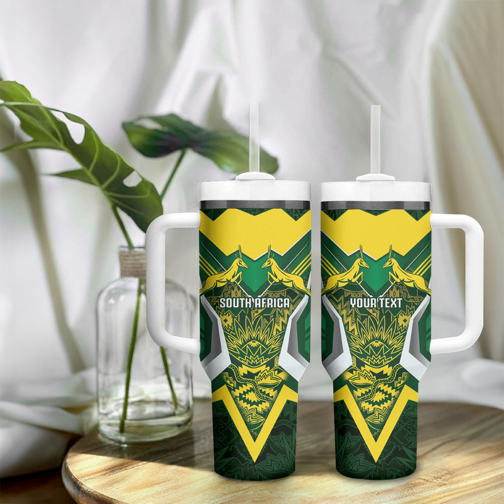South Africa Springbok Custom Tumbler With Handle Rugby se Grootste Wedywering