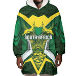 South Africa Springbok Custom Wearable Blanket Hoodie Rugby se Grootste Wedywering