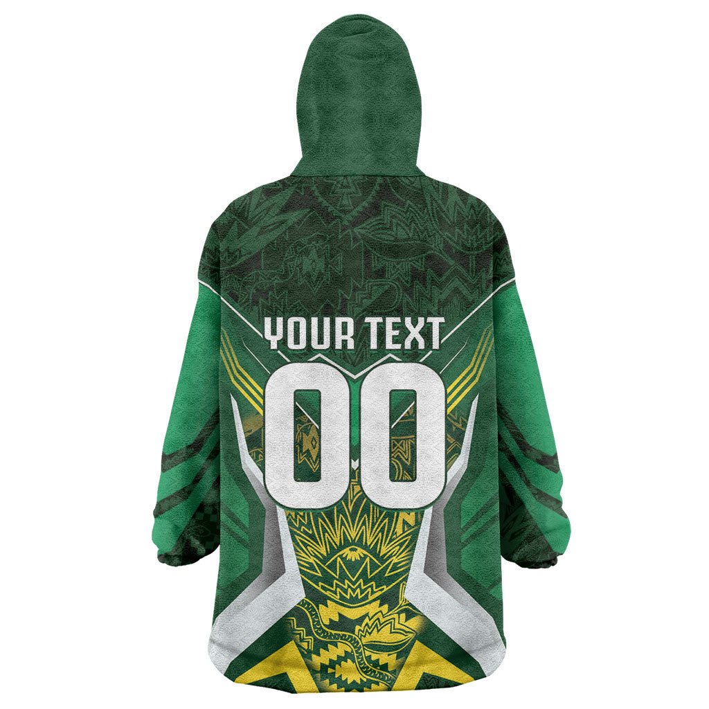 South Africa Springbok Custom Wearable Blanket Hoodie Rugby se Grootste Wedywering