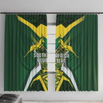South Africa Springbok Custom Window Curtain Rugby se Grootste Wedywering