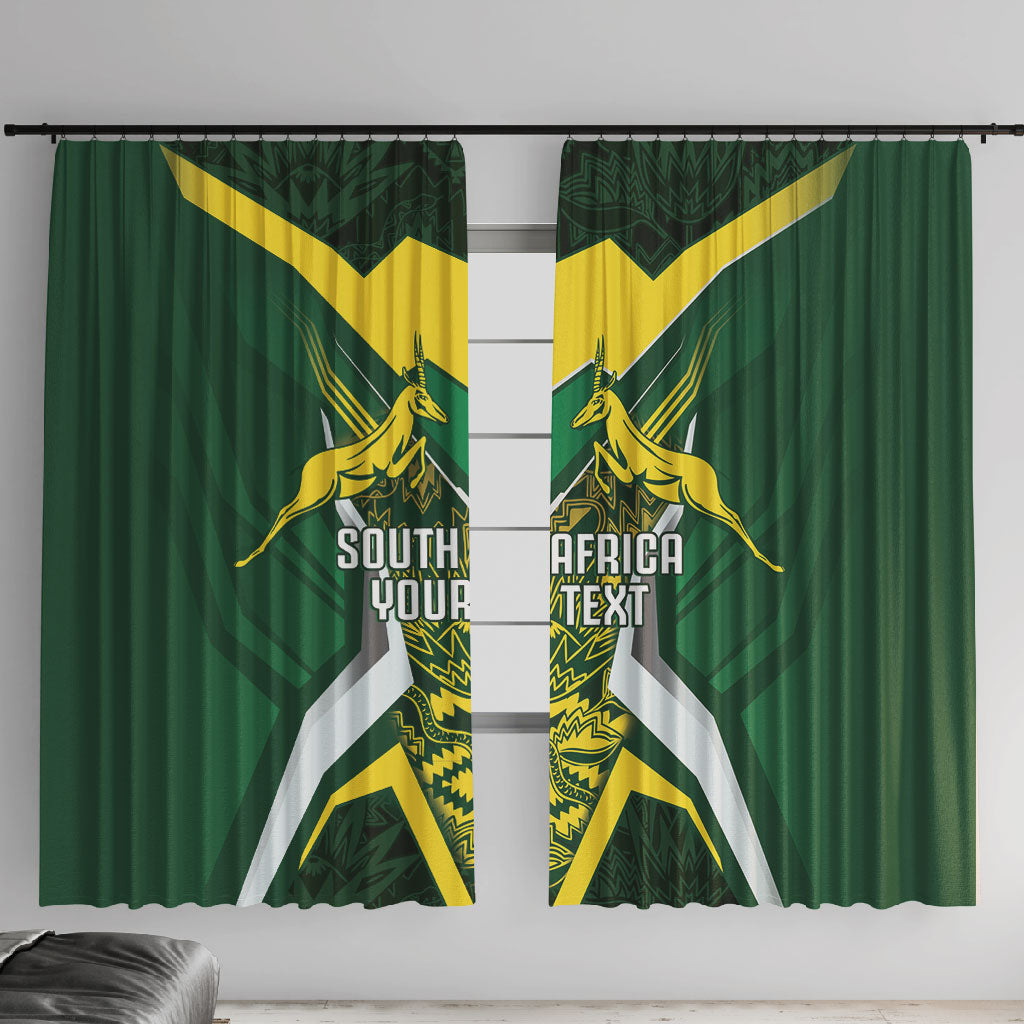 South Africa Springbok Custom Window Curtain Rugby se Grootste Wedywering