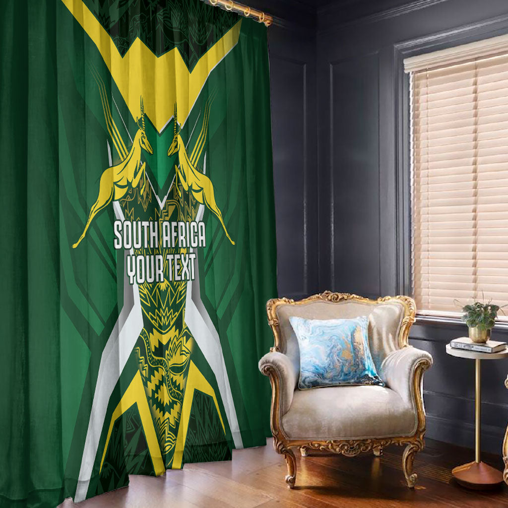 South Africa Springbok Custom Window Curtain Rugby se Grootste Wedywering