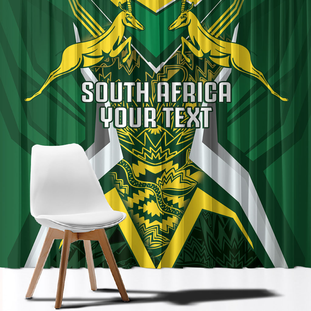 South Africa Springbok Custom Window Curtain Rugby se Grootste Wedywering