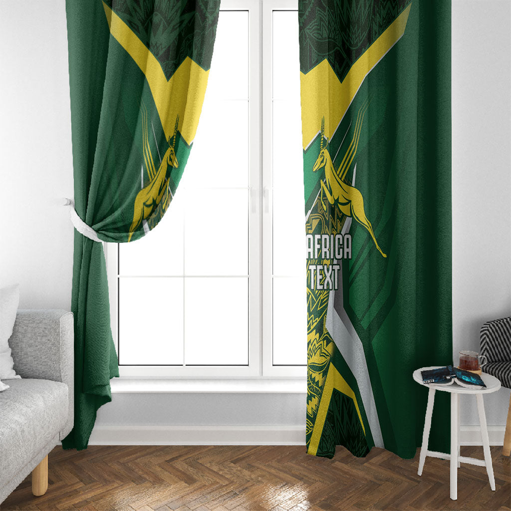 South Africa Springbok Custom Window Curtain Rugby se Grootste Wedywering