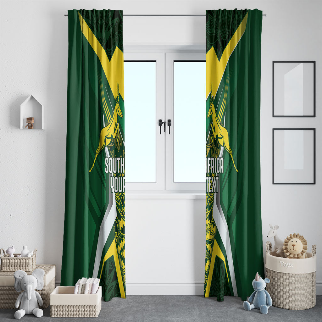South Africa Springbok Custom Window Curtain Rugby se Grootste Wedywering
